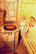 Landhotel Doerr - ein Paar in Sauna
