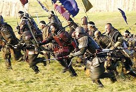 Der letzte Angriff der Samurai gegen die kaiserlichen Truppen