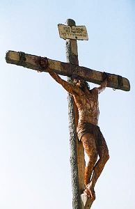 Jesus sterben am Kreuz