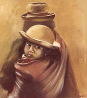 Mutter mit Kind - Peru
