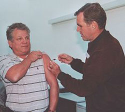 Impfung eines Patienten