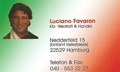 Visitenkarte Luciano Favaron